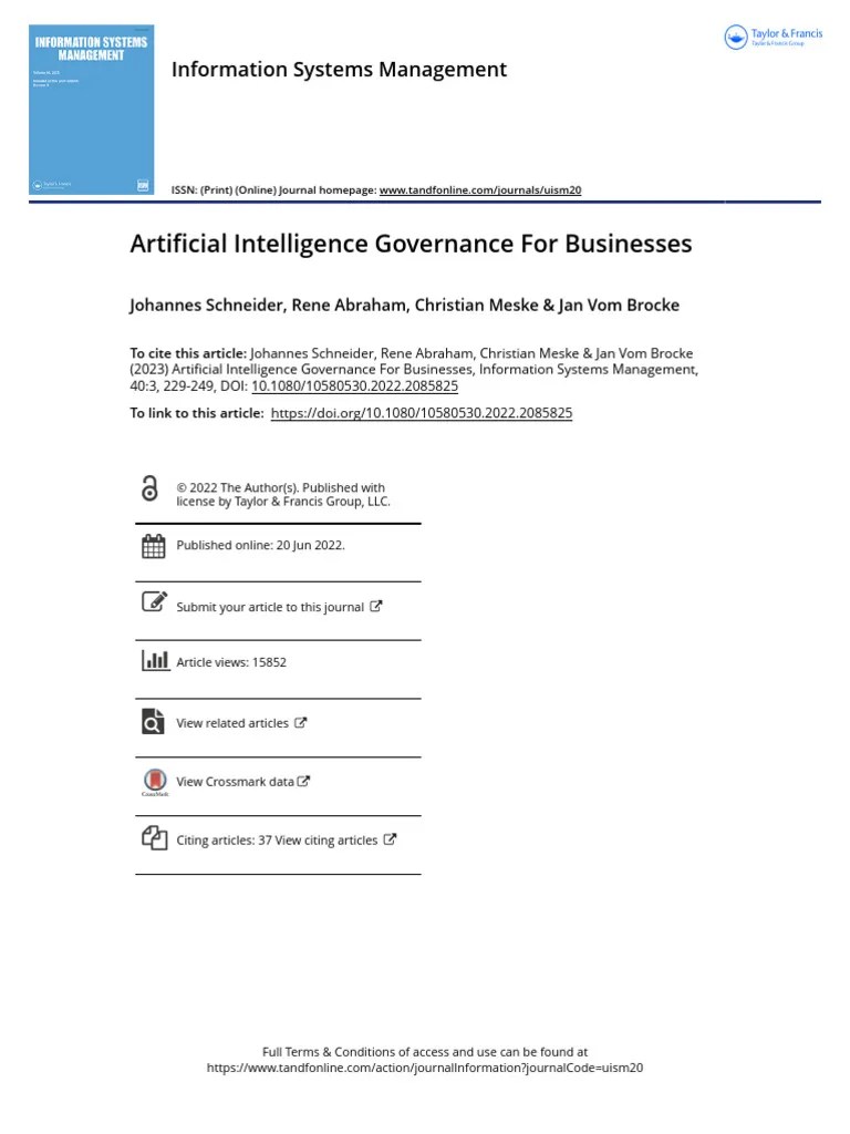 AI Governance For Business Leaders | PDF | Artificial Intelligence | Intelligence (AI) & Semantics