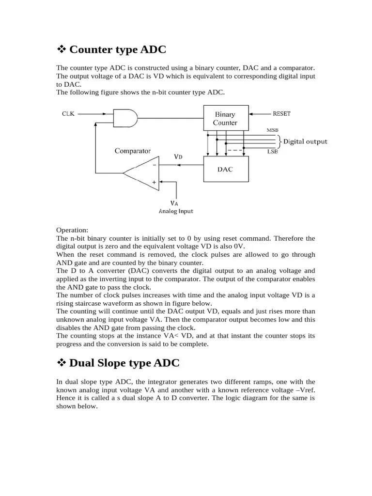 ADC Notes | PDF | Analog To Digital Converter | Electrical Engineering