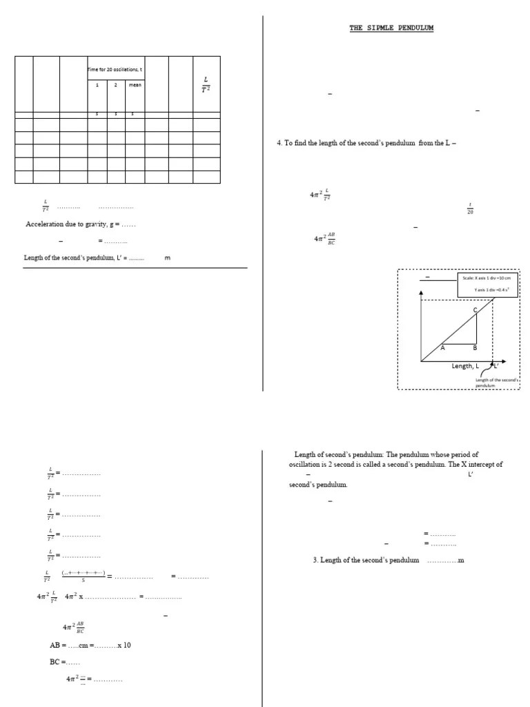 Simple Pendulum-3 | PDF | Pendulum | Classical Mechanics