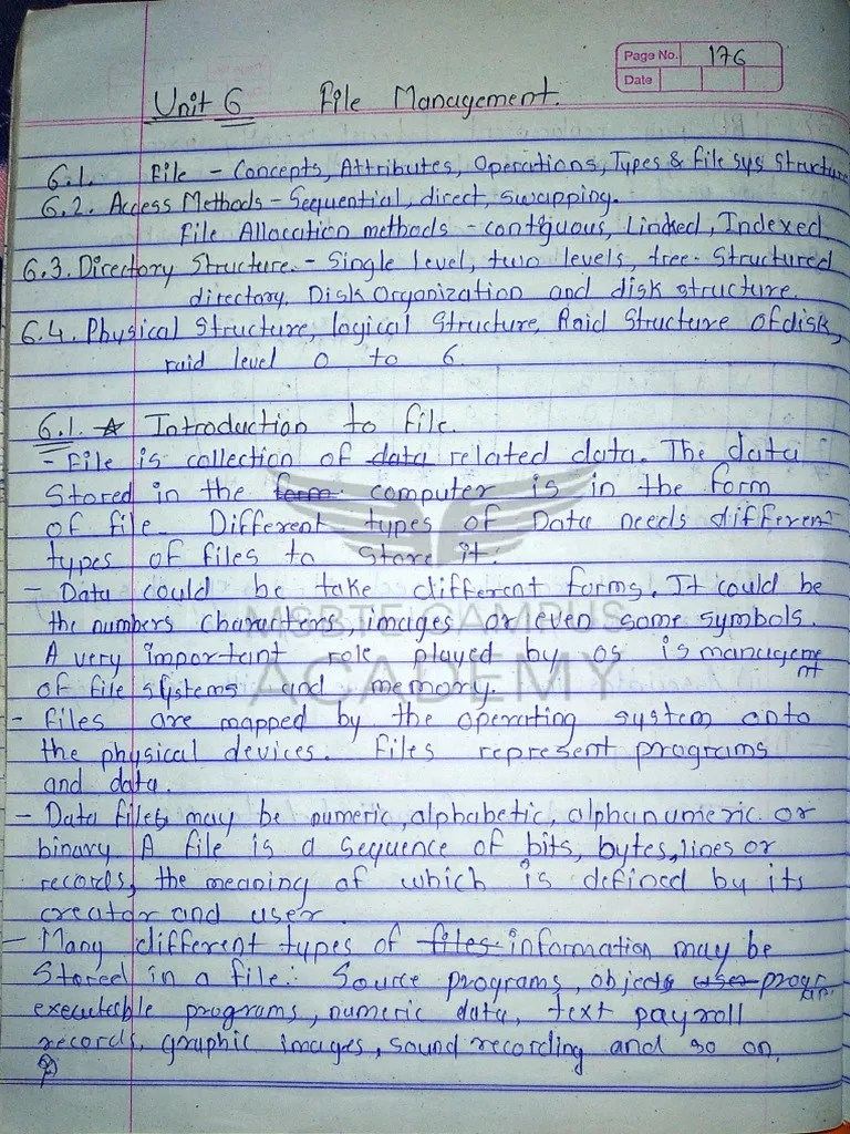 Osy Unit 6 Notes By Msbte - Campus | PDF
