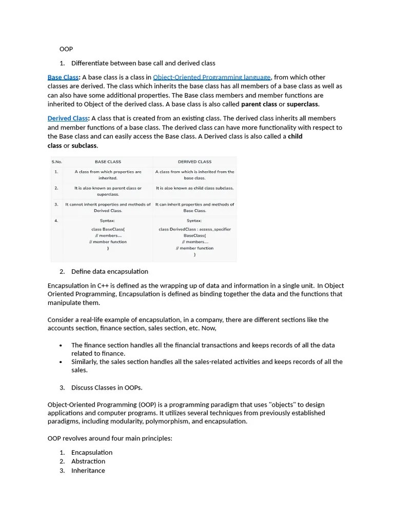 OOPS_Data Structure | PDF | Inheritance (Object Oriented Programming ...