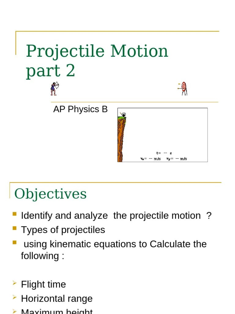 Projectile Motion (2) | PDF | Mechanics | Physical Quantities