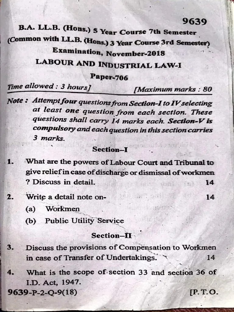 Labour Law | PDF | Industrial Relations | Labour Law