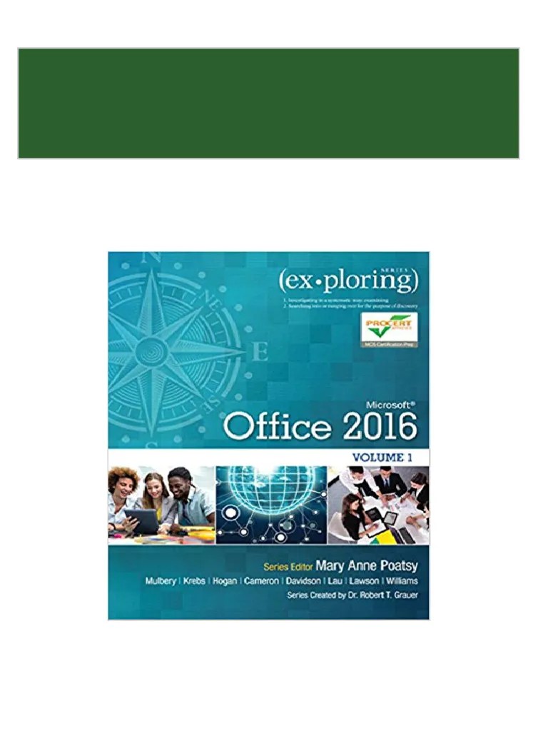 Instant Download (Test Bank) Exploring Microsoft Office 2016 Volume 1 ...
