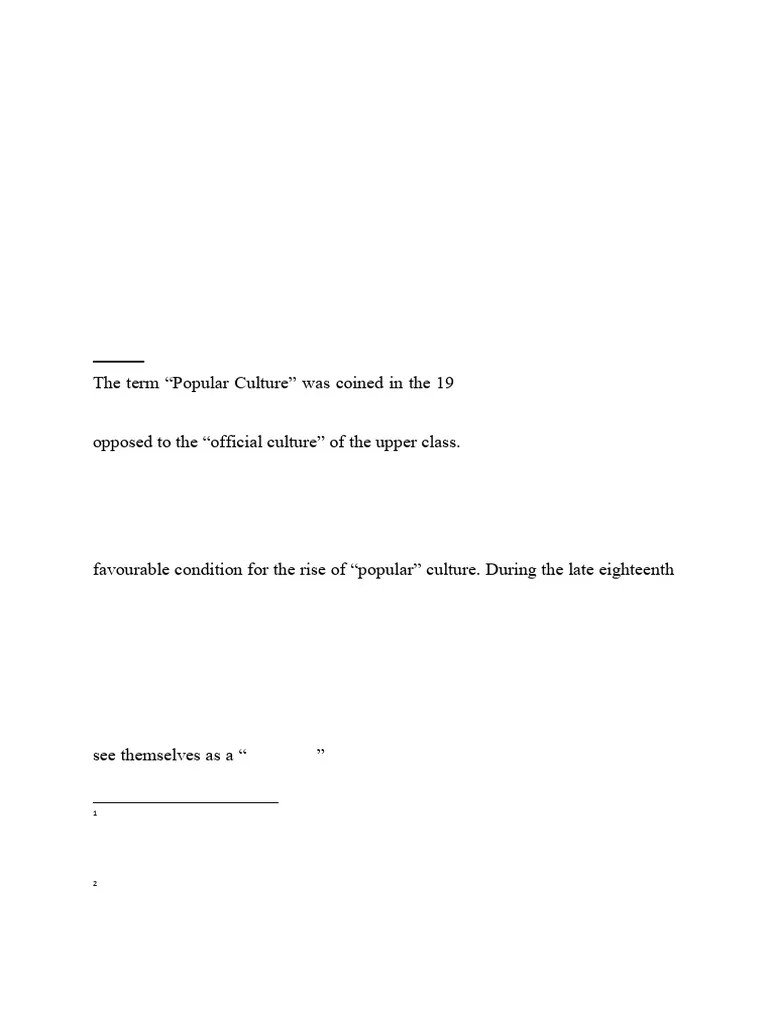 Popular Culture | PDF | Popular Culture | Mass Media
