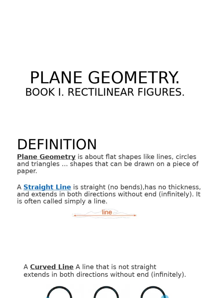PLANE GEOMETRY | PDF | Line (Geometry) | Shape
