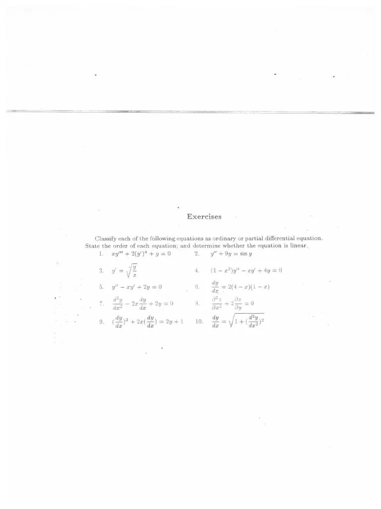 Exercises Math 201 | PDF