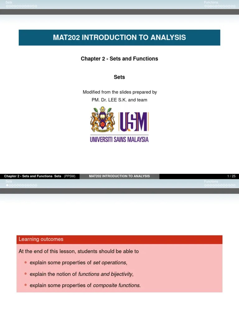 1. Sets | PDF | Function (Mathematics) | Mathematical Relations