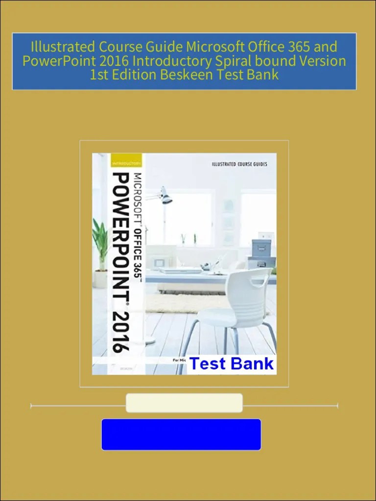 Instant Download For Illustrated Course Guide Microsoft Office 365 And PowerPoint 2016 ...