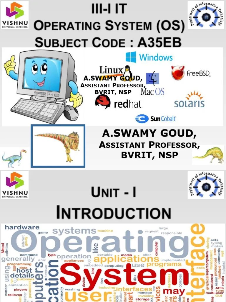OS Unit I - Introduction | PDF | Operating System | Shell (Computing)