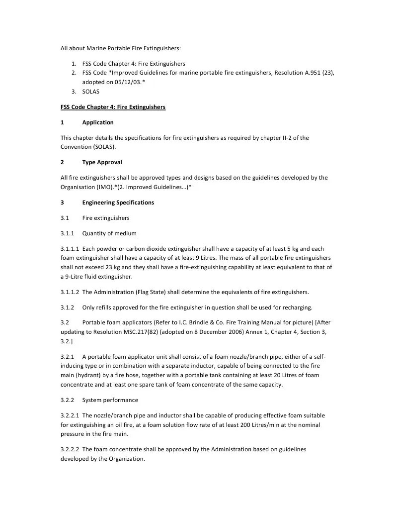 Marine Portable Fire Extinguishers | PDF | Flammability | Chemistry