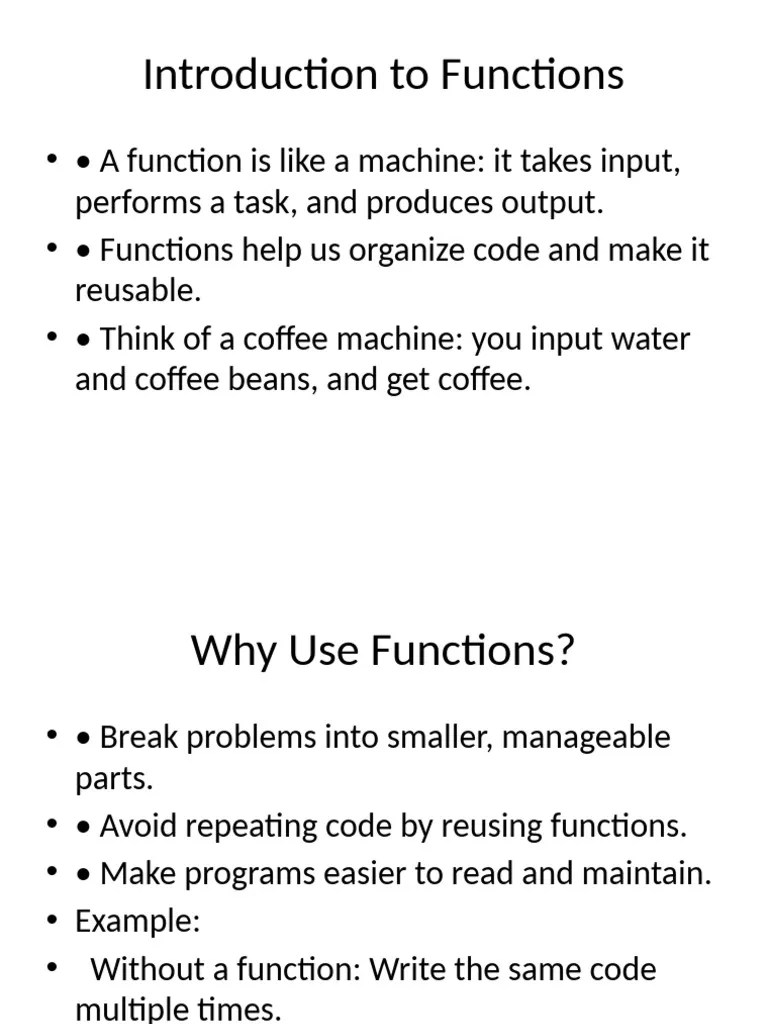 Introduction To Functions | PDF