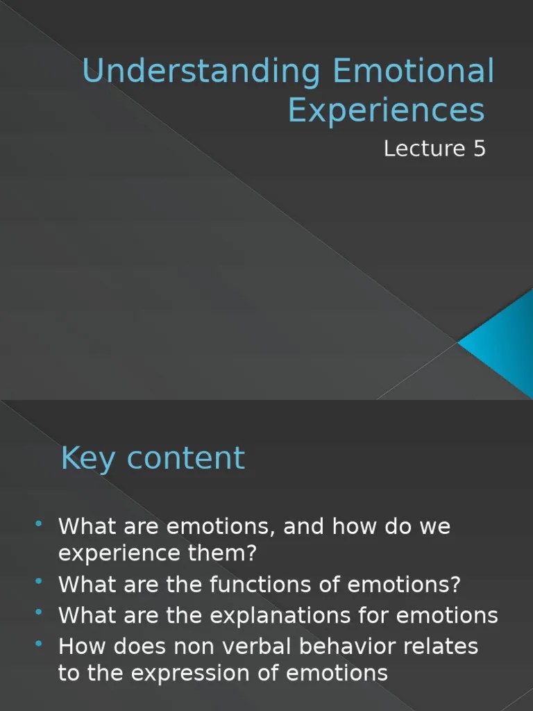 Chapter 2 Emotions Pdf Emotions Cognitive Science