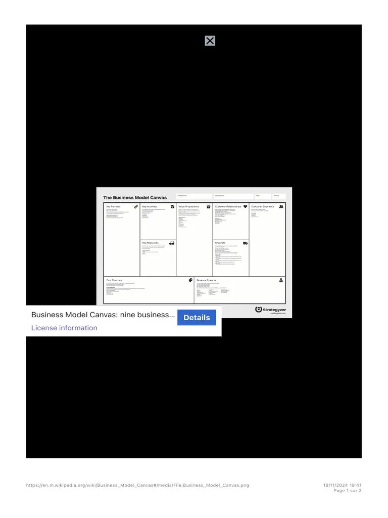 Business Model Canvas - Wikipedia | PDF