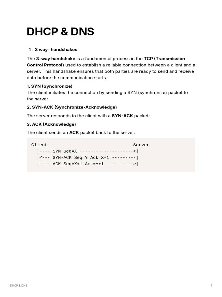 DHCP_and_DNS_1733643547 | PDF | Domain Name System | Transmission ...