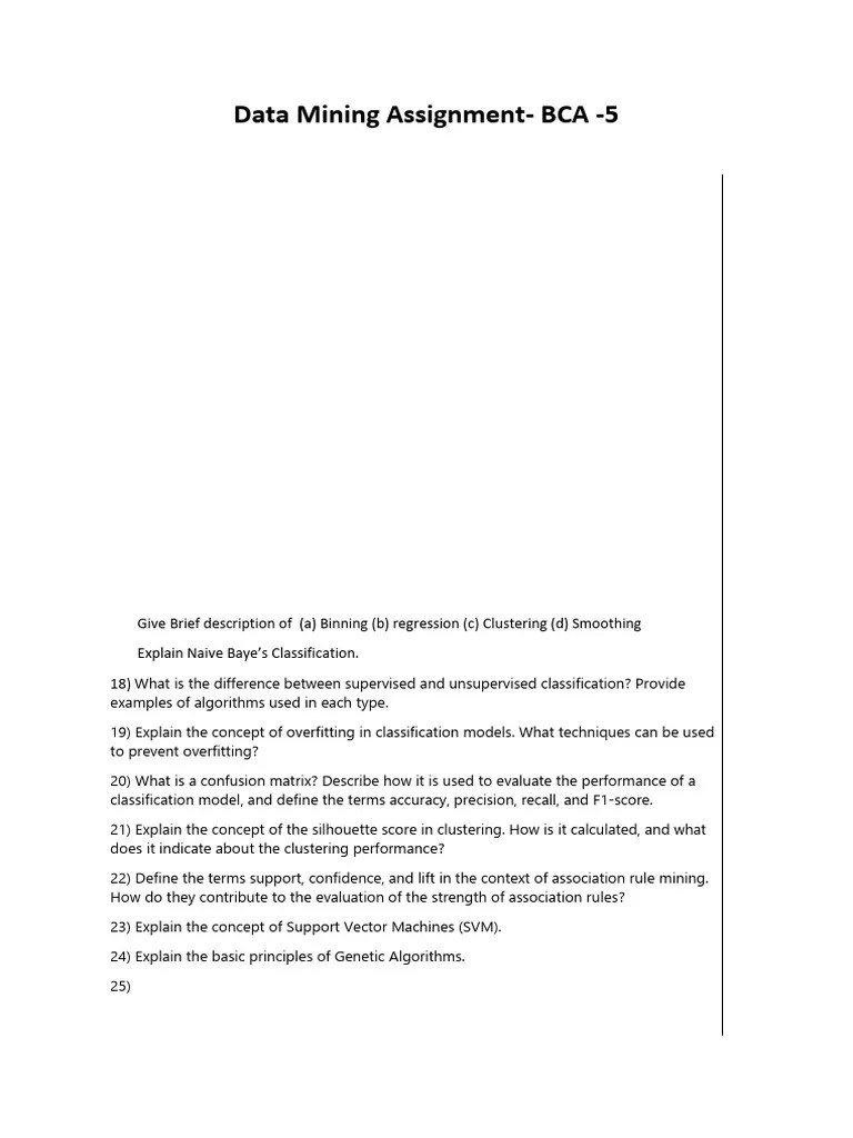 Data Mining Assignment | PDF