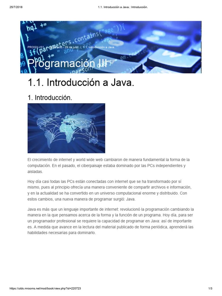 1.1. Introducción A Java._ Introducción_ | PDF | Java (lenguaje De ...