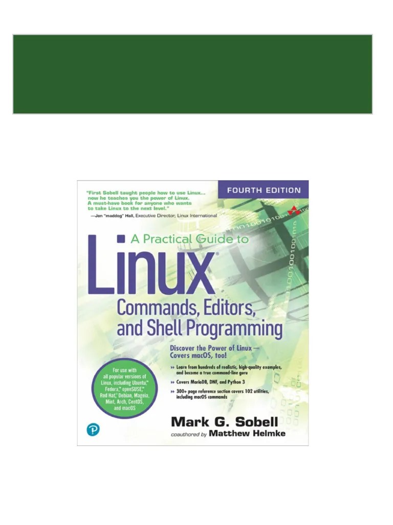 Practical Guide To Linux Commands Editors And Shell Programming 4th A ...