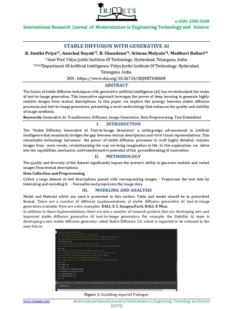 Stable Diffusion With Generative Ai Pdf Machine Learning