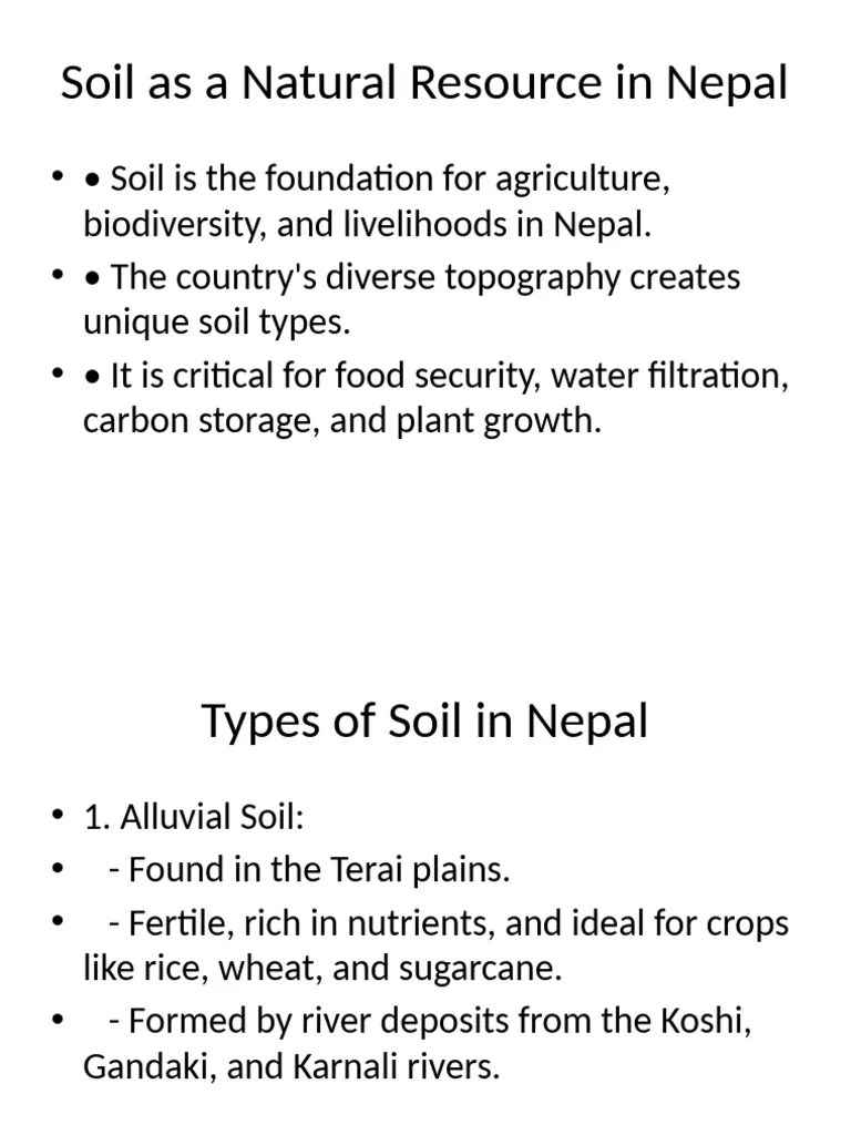 Soil Natural Resource Nepal Pdf