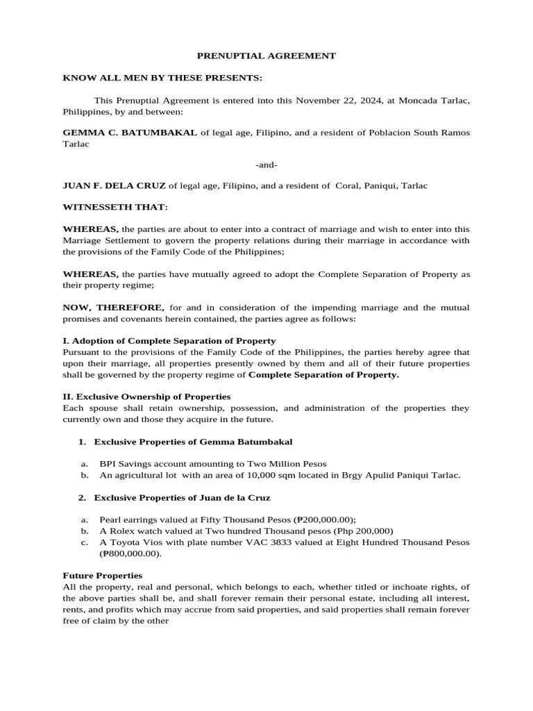 Complete Separation Of Property | PDF | Indemnity | Private Law