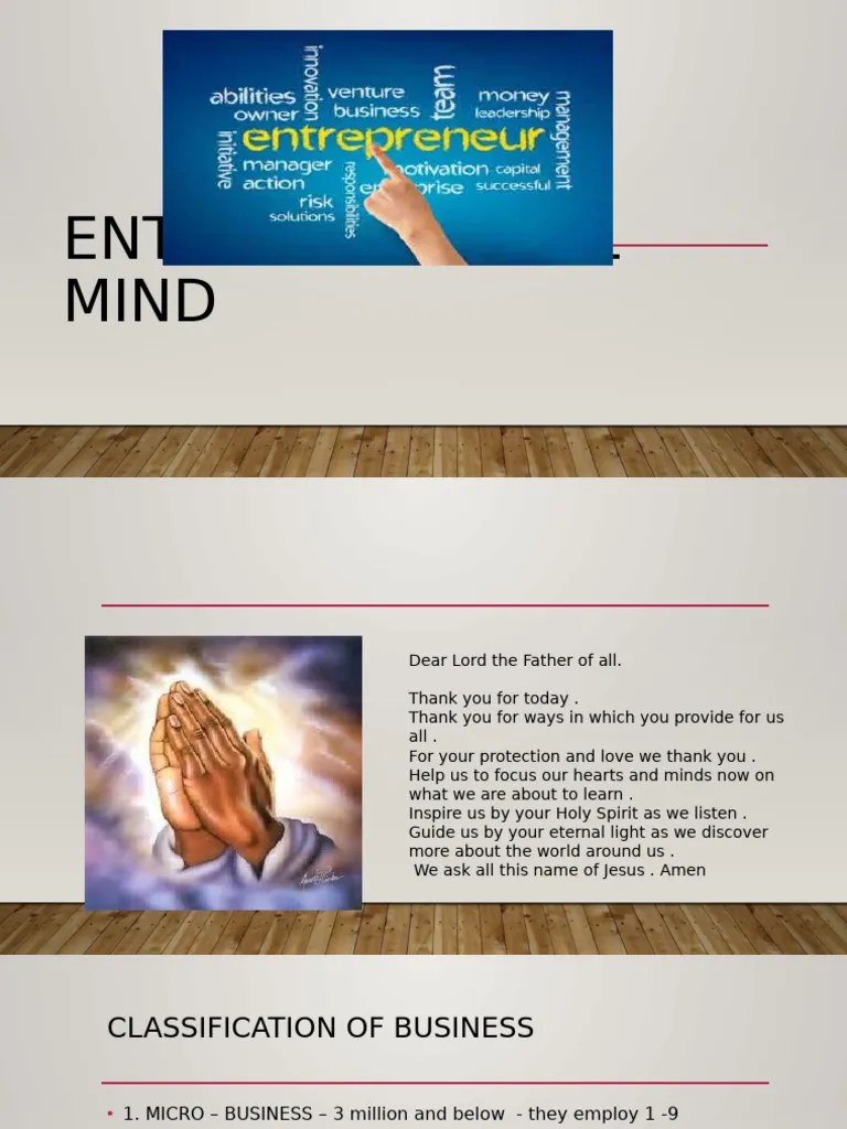 Entrepreneurial Mind Powerpoint | PDF | Entrepreneurship | Mentorship