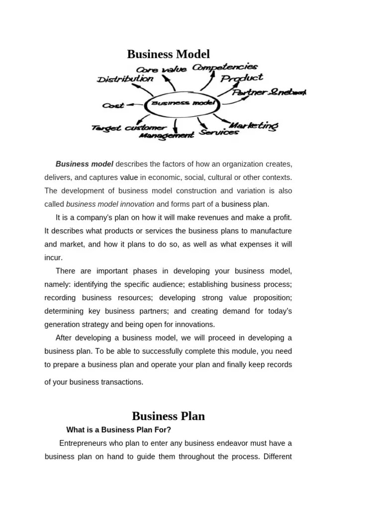 Business Model | PDF | Business Model | Entrepreneurship