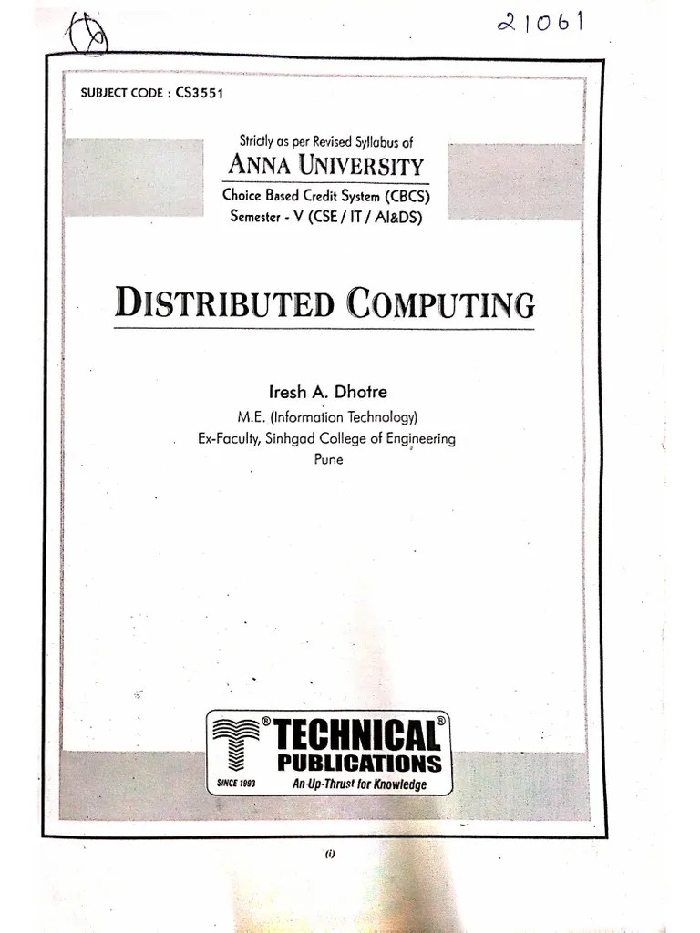 CS3551 Distributed Computing | PDF