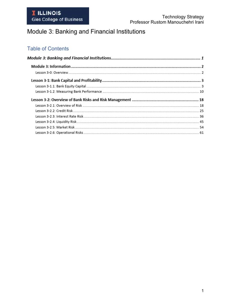 Banking And Financial Institutions Module 3 Transcript | PDF | Equity (Finance) | Finance ...