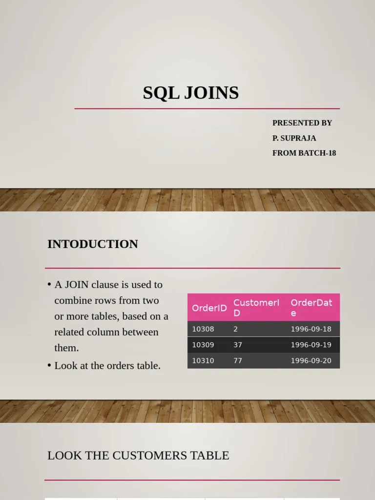SQL JOINS | PDF