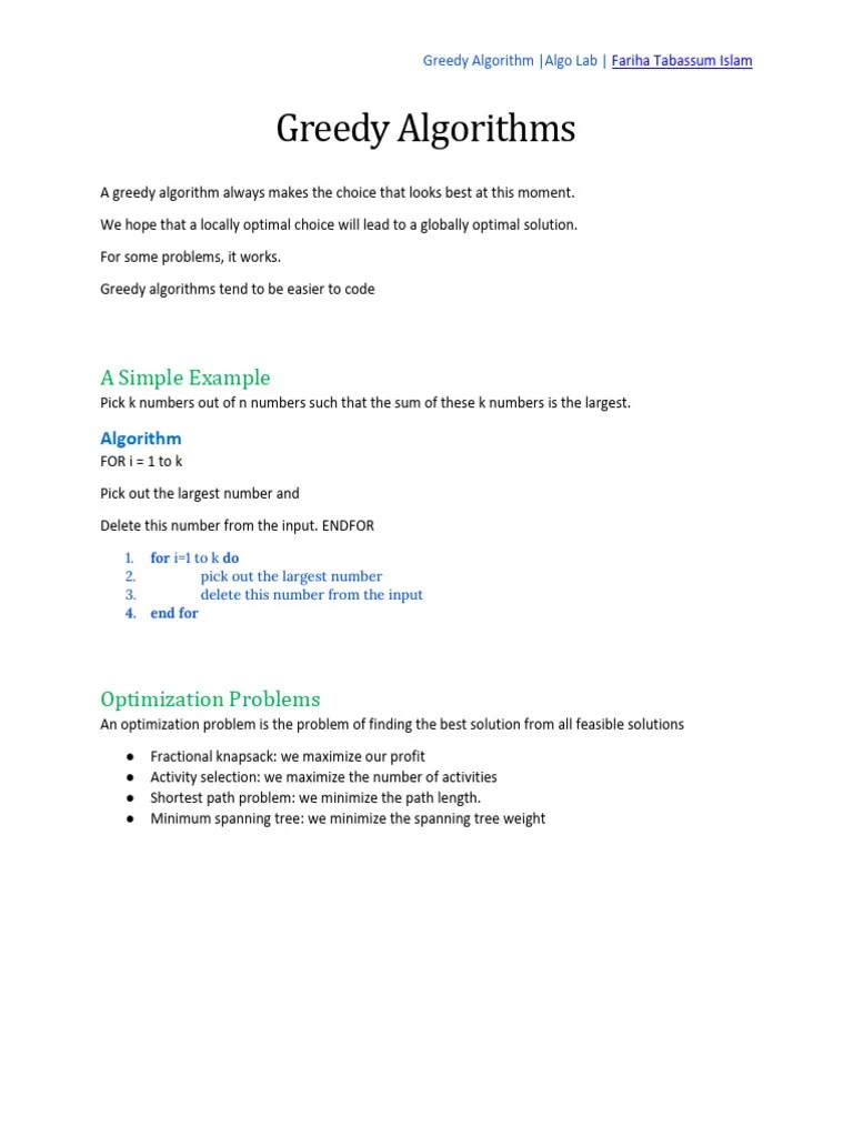 Introduction To Greedy Algorithms In Computer Science Lecture Course Hero - Ocean Image Collection - Ultra HD Quality