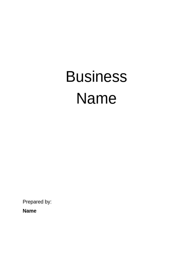 Business Plan Template | PDF | Revenue | Advertising