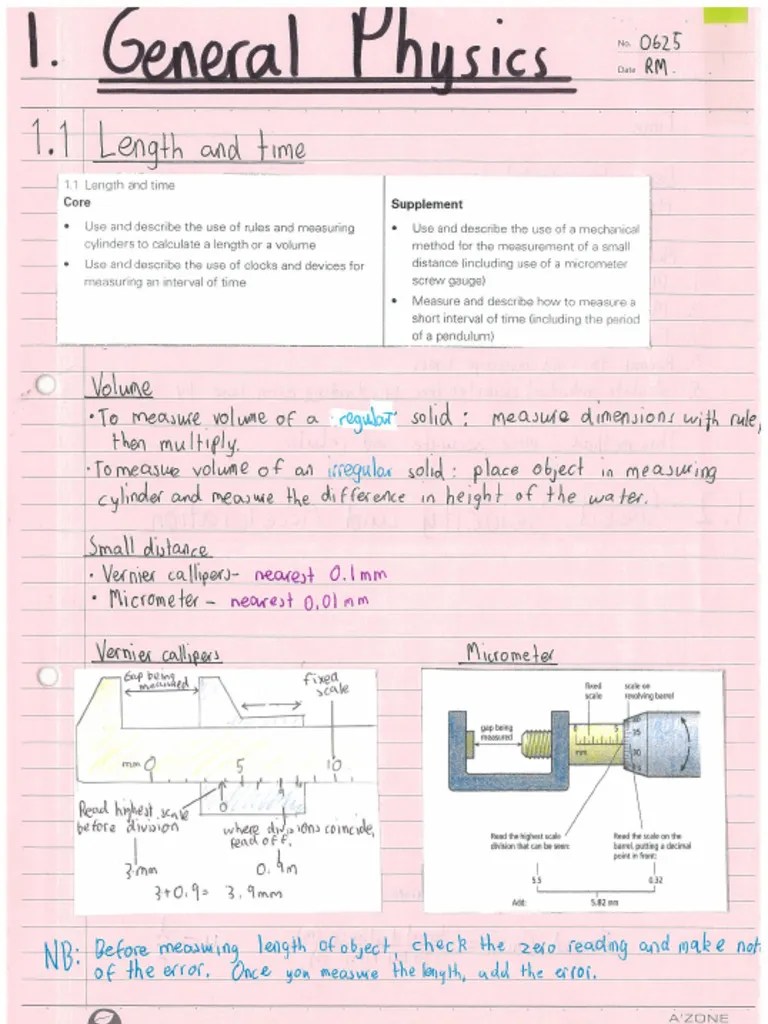 IGCSE Complete Physics Notes | PDF