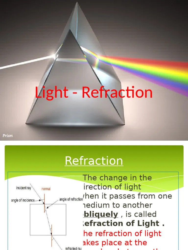Refraction And Lens | PDF | Refraction | Optics
