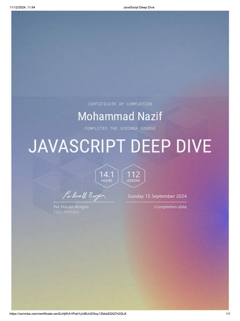 JavaScript Deep Dive | PDF