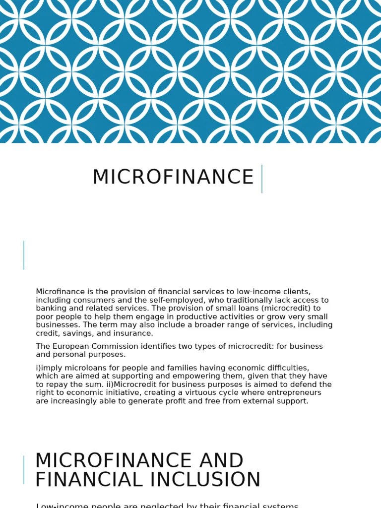 Microfinance | PDF | Grameen Bank | Microfinance