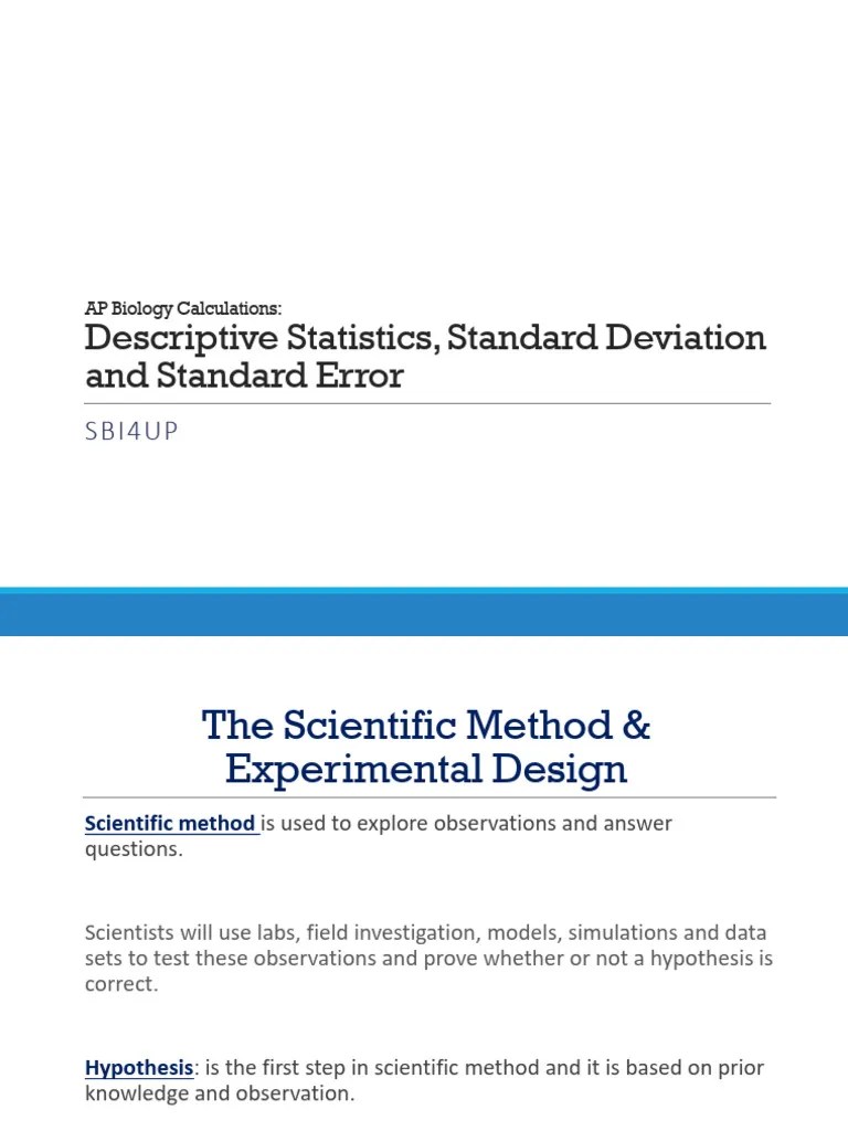 01_statistics_lesson | PDF | Chart | Standard Deviation