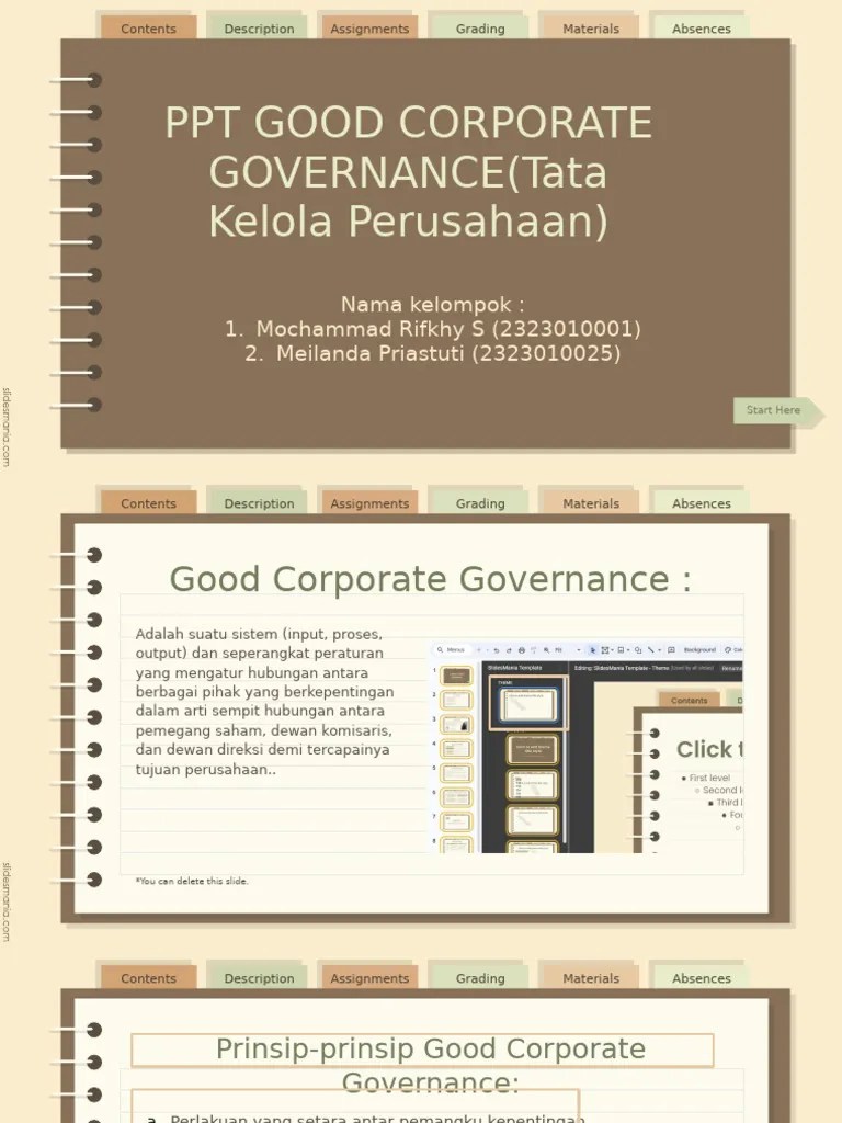 Tata Kelola Perusahaan | PDF