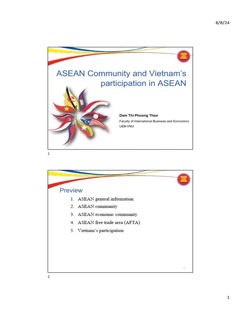Chapter 13 Asean Pdf Asean Free Trade Area Economies