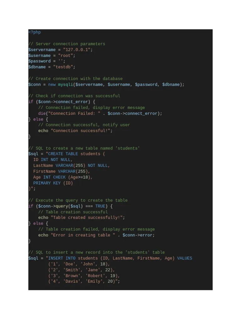 Php And Mysql | PDF | Relational Database | Sql