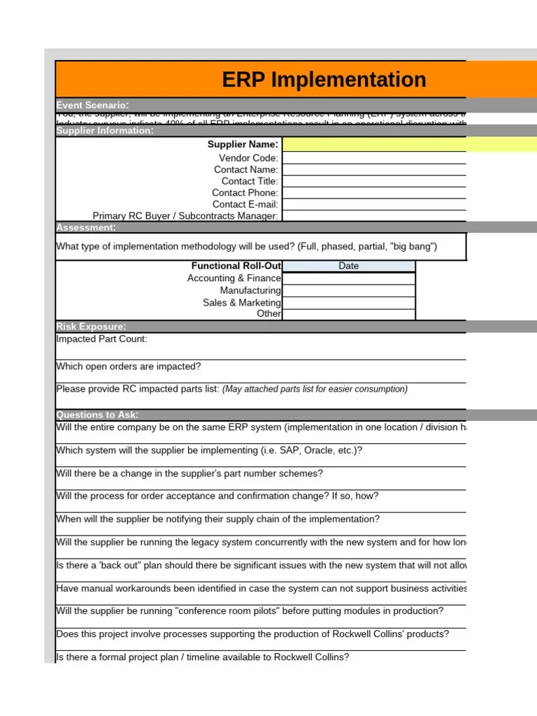 ERP Implementation | PDF | Enterprise Resource Planning | Business