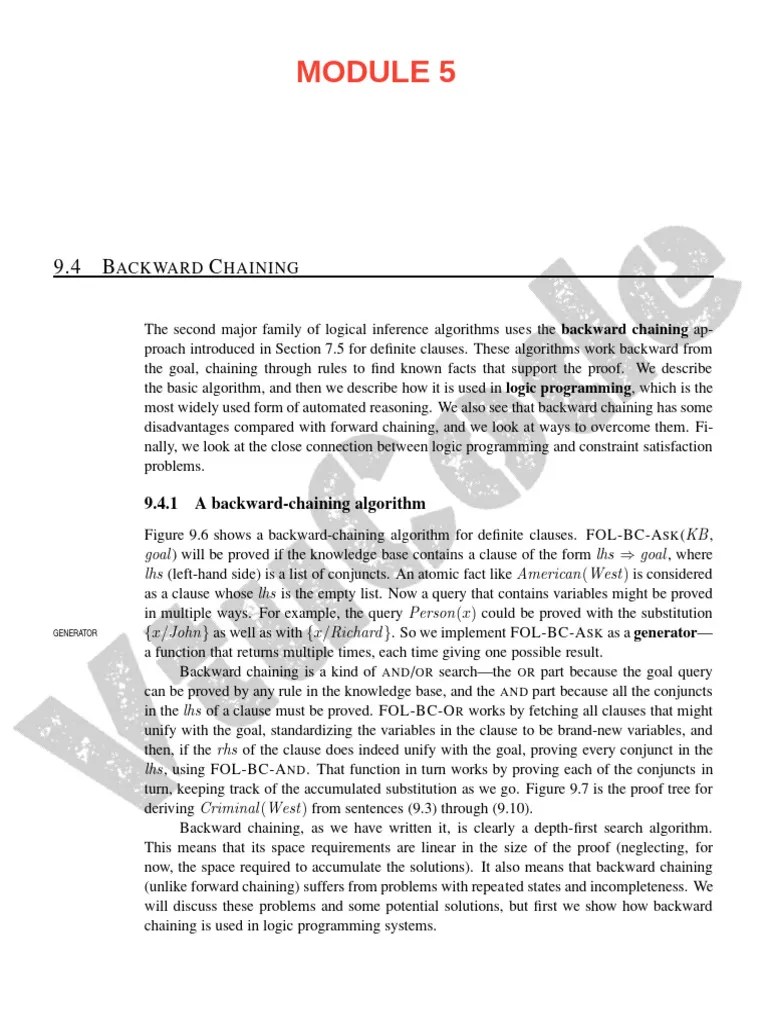 @Vtucode.in BCS515B Module 5 Textbook | PDF | First Order Logic | Mathematical Logic