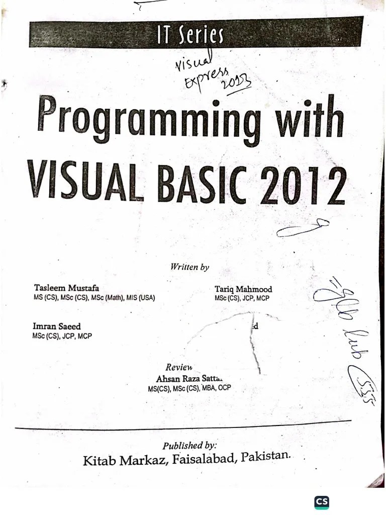 Visual Programming Chp 1 | PDF