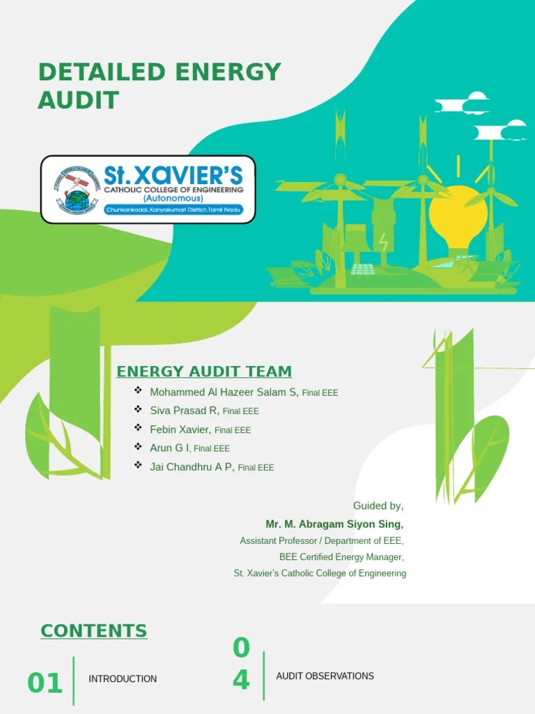 .Energy Ppt 3 | PDF | Energy Conservation | Audit