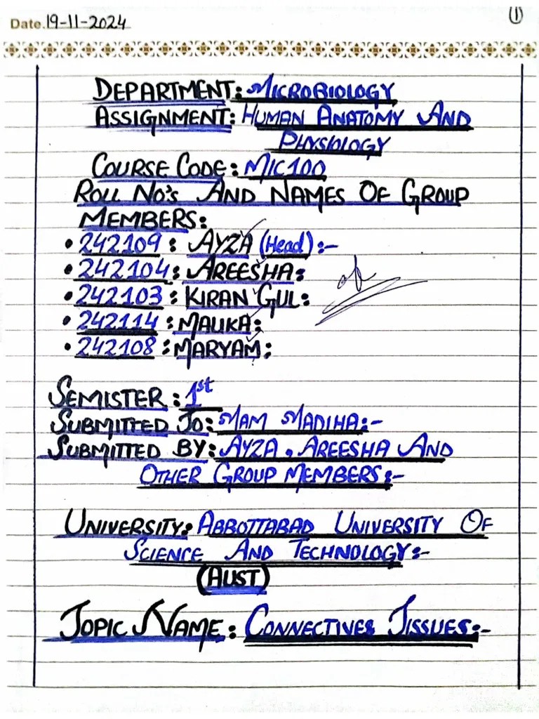 Human Anatomy & Physiology Topic Connective Tissues | PDF