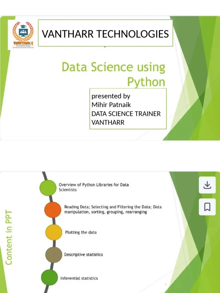 Complete Python For Data Science | PDF
