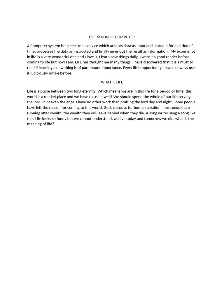 DEFINITION OF COMPUTER | PDF