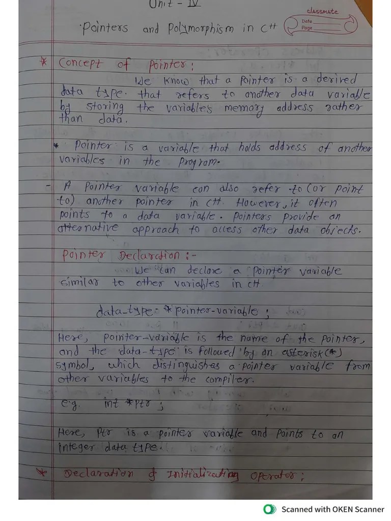 OOP Notes 4th Unit | PDF