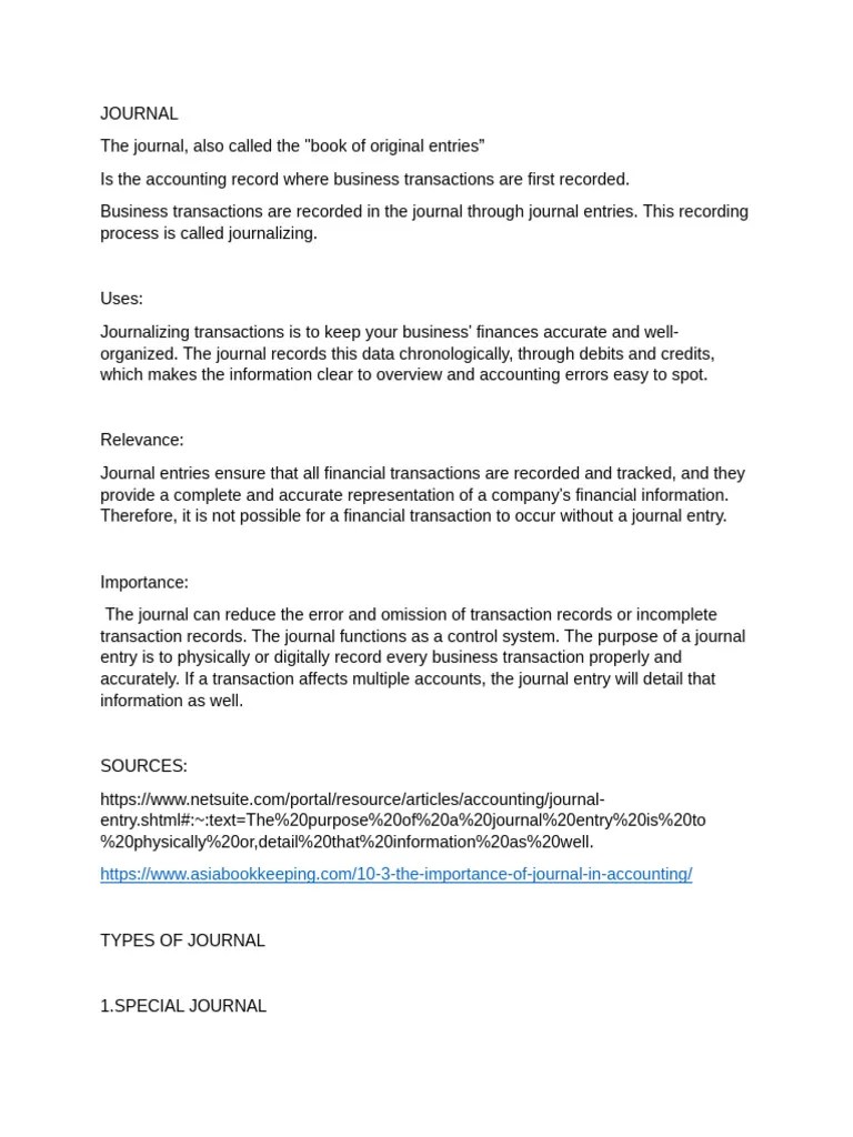 Journal And Ledger Pdf Debits And Credits Business