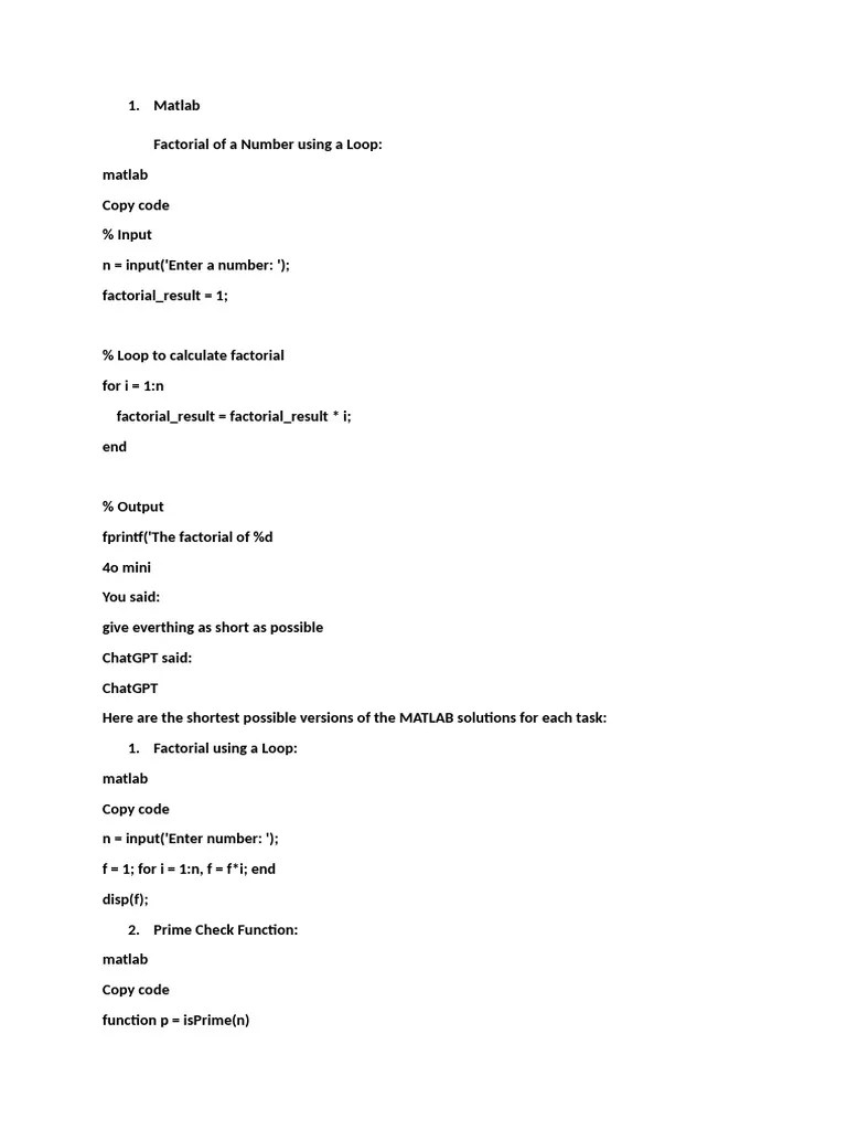 Lab Exam | PDF | Matlab | Computer Programming